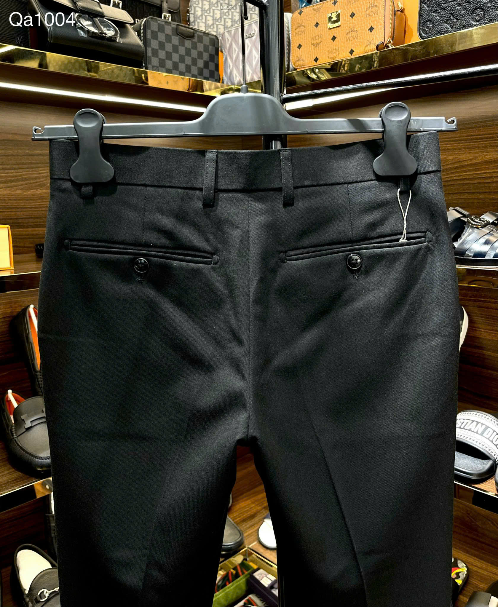 Quần Tây, Âu Dior CD Đen logo CD Ong vàng thêu Like Auth on web MK